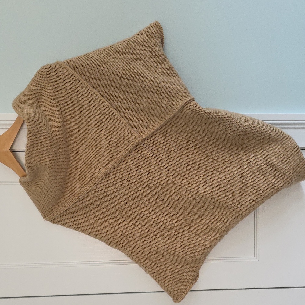 Marcella Palmer Knit Top, XS In Wheat